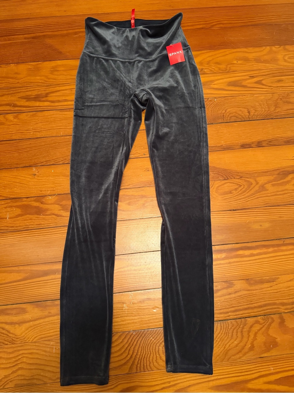 SPANX Black Velvet Leggings